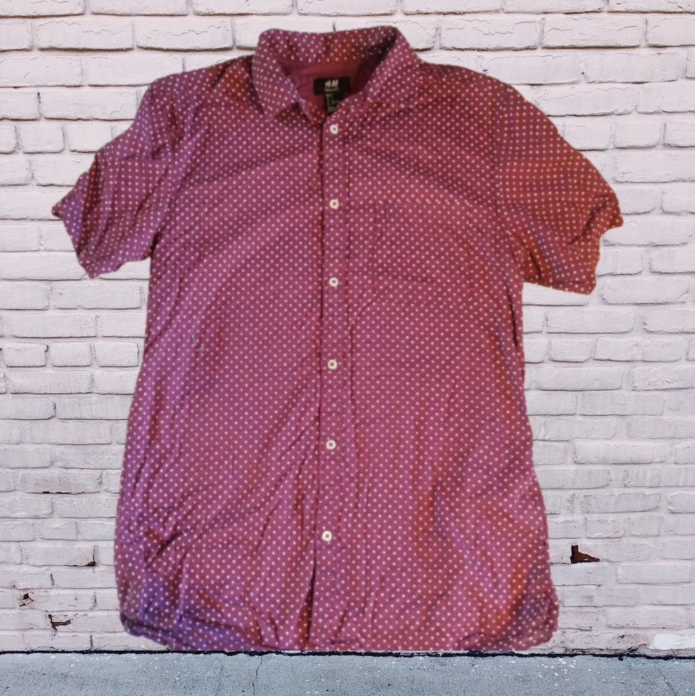 2 for $10 Cranberry Polka dot shirt Sm H&M /